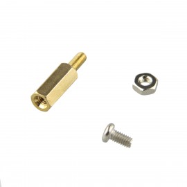 3SETS DIY 11MM Hex Brass Cylinder + Screw + Nut Kits For Raspberry Pi