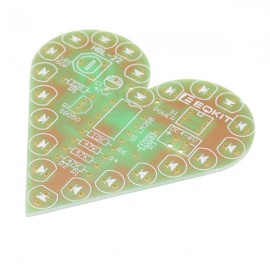 Heart Shaped Light Kit DIY Breathing Light Parts Red Green Blue White Color Optional