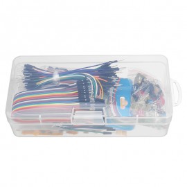 Electronic Components Base Kit With Breadboard Resistor Capacitor LED Jumper Cable For Arduino With Plastic Box Package