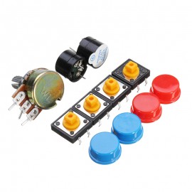 Electronic Components Base Kit With Breadboard Resistor Capacitor LED Jumper Cable For Arduino With Plastic Box Package