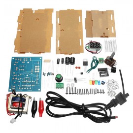 DIY AC 220V to DC 1.25V-12V LM317 Adjustable Power Supply Board Kit With Housing