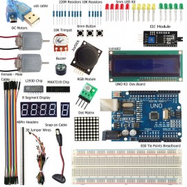 UNO R3 Starter Kit 1602 LCD L293D Motor LED Matrix MB102 Breadboard For Arduino