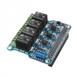 4 Channel 5A 250V AC/30V DC Compatible 40Pin Relay Board For Raspberry Pi A+/B+/2B/3B