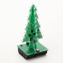 5Pcs Geekcreit DIY Christmas Tree LED Flash Kit 3D Electronic Learning Kit