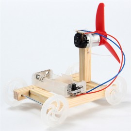 DIY Technology Invention Single-wing Wind Car Assembly Model Kit