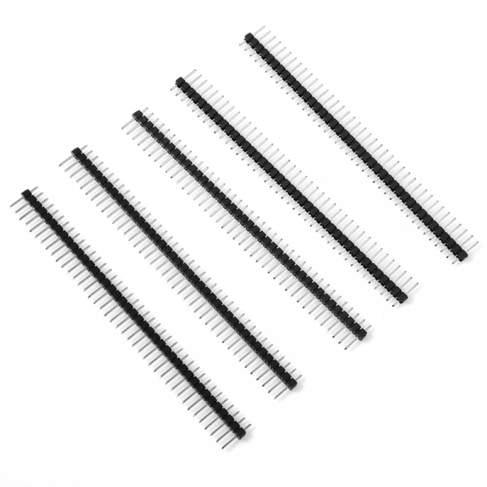 5 PCS 2.54mm 40 Pin Breakaway Straight Male Header