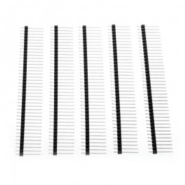 5 Pcs 17mm x 2.54mm 40-pin Breakaway Straight Male Header for PCB Board