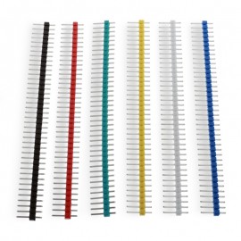 6 Pcs 40-pin 2.54mm Breakaway Straight Male PCB Header – Colormix