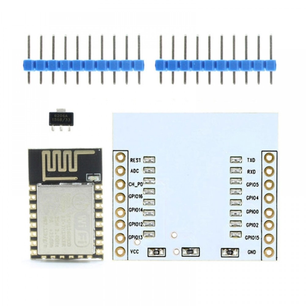 LDTR – WG0014 ESP-12 ESP8266 Serial WiFi Wireless Module – White and Black