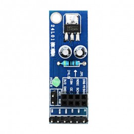 NRF24L01 Wireless Module With AMS1117 3.3V Stable Chip 8 Pin Socket Adapter Plate Board Converter for Arduino – Blue