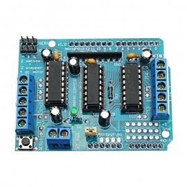 MEGA2560 R3 Microcontroller With Prototype Board + L293D Motor Drive Shield For Arduino