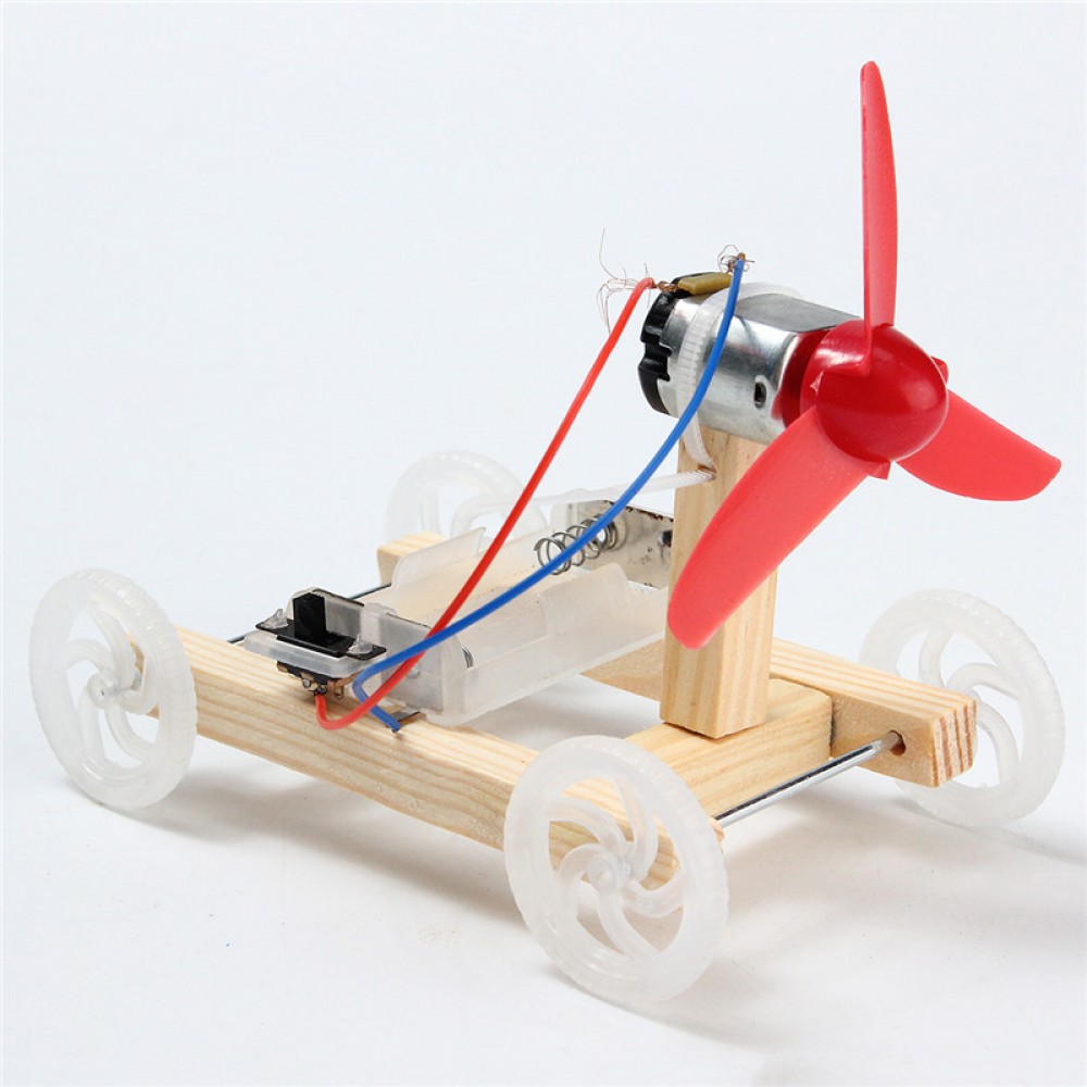 DIY Technology Invention Single-wing Wind Car Assembly Model Kit