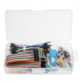 Electronic Components Base Kit With Breadboard Resistor Capacitor LED Jumper Cable For Arduino With Plastic Box Package