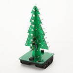 5Pcs Geekcreit DIY Christmas Tree LED Flash Kit 3D Electronic Learning Kit