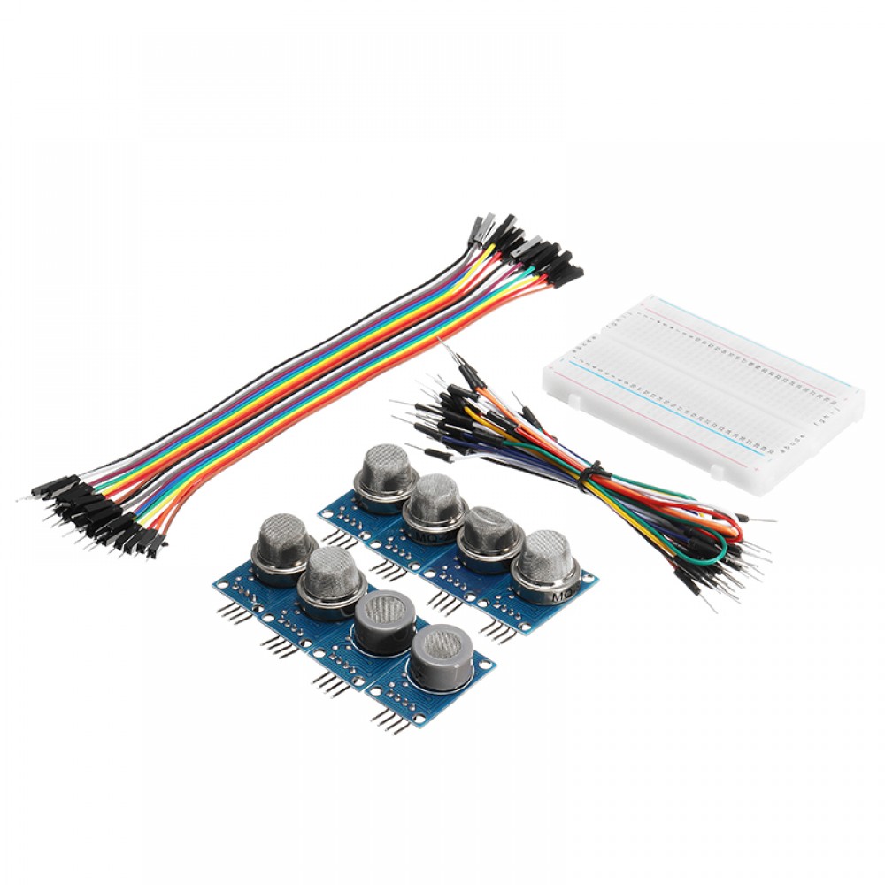 9Pcs MQ Gas Sensor Module With Breadboard Jumper Wire For Arduino With Carton Box Package